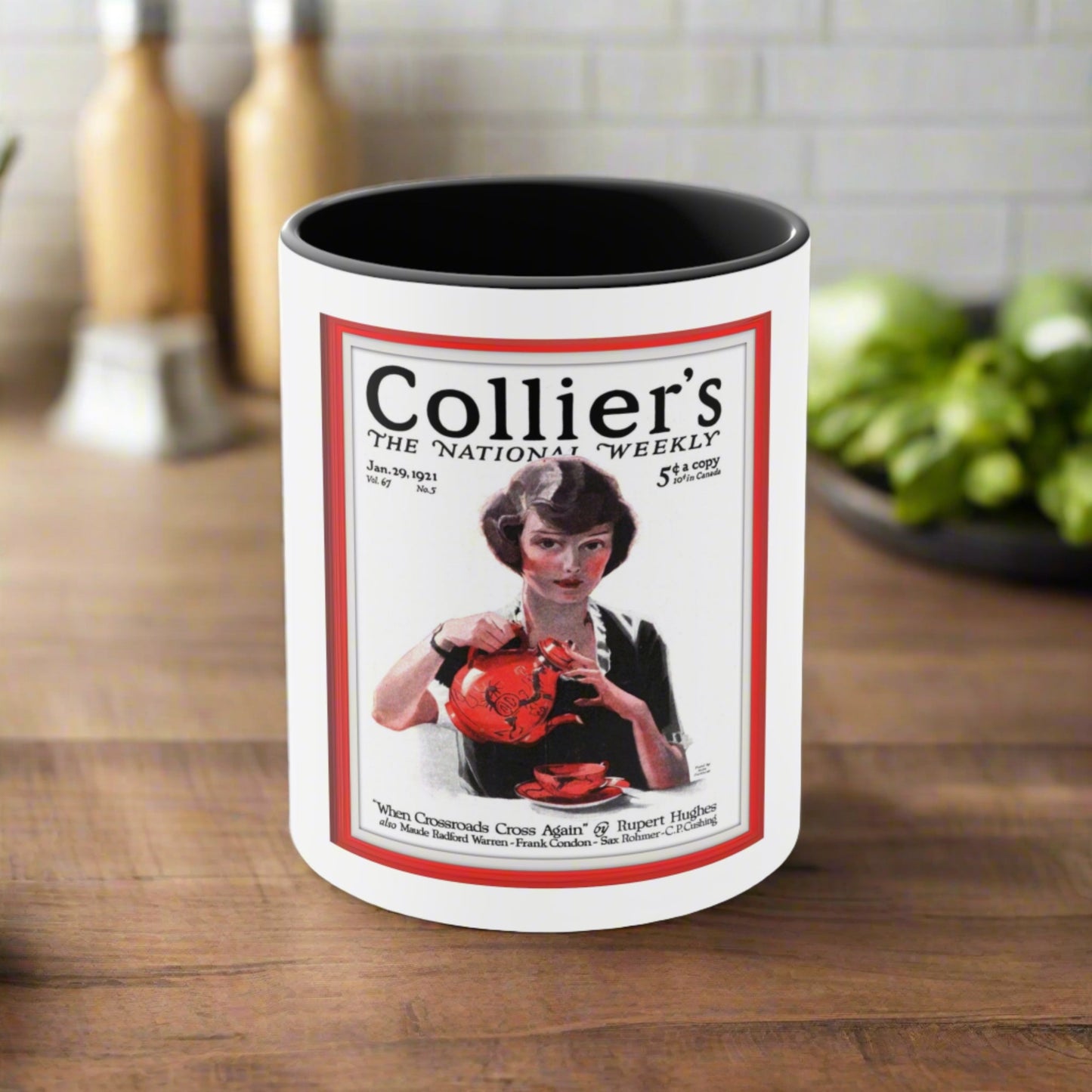 Vintage Collier's Magazine Cover Coffee Mug (11oz)