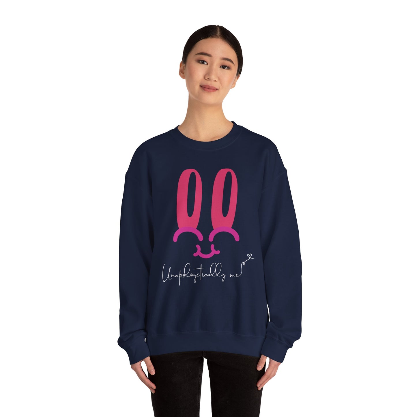 "Unapologetically Me" Bunny Face Sweatshirt - Comfort Meets Confidence