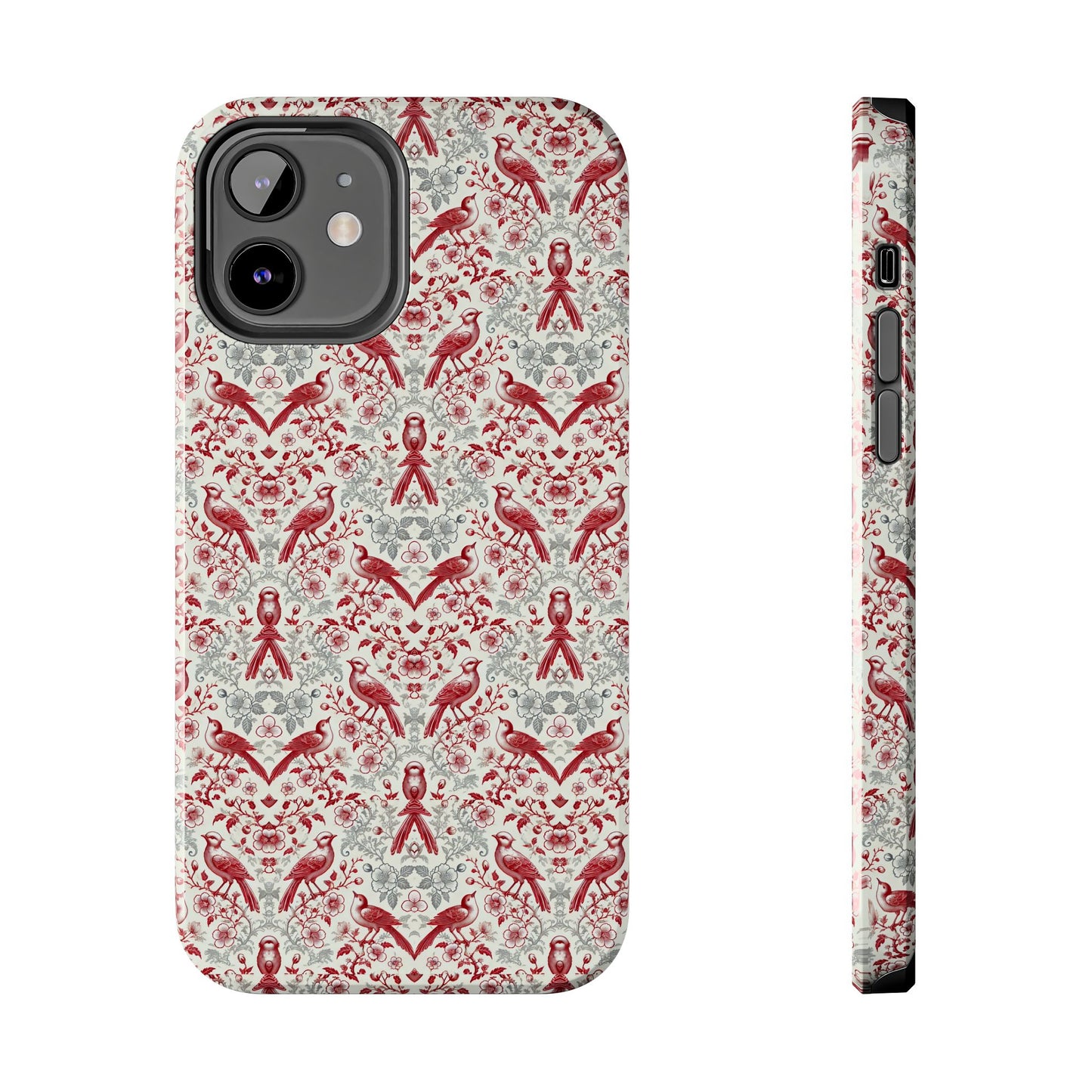 Vintage Bird & Floral Phone Case | Elegant Nature-Inspired iPhone & Samsung Case | Protective & Stylish Slim or Tough Case
