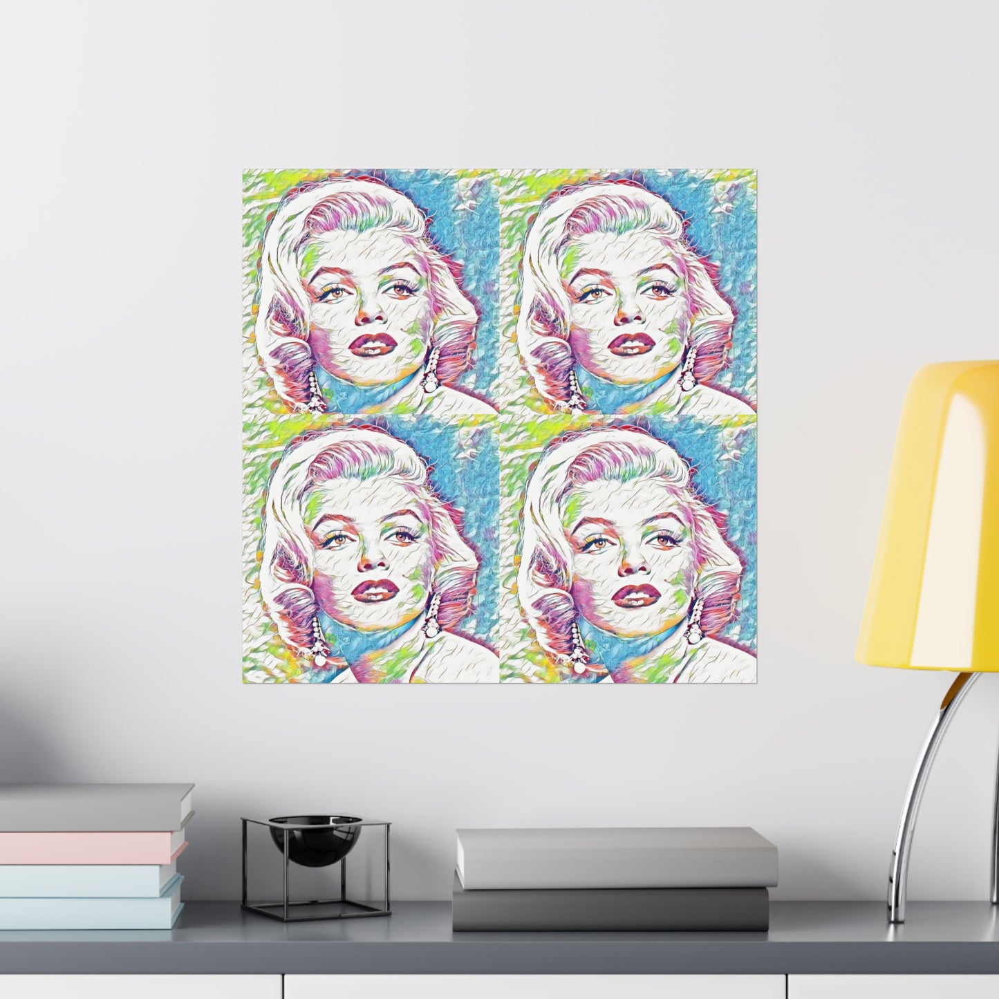 Pop Art Marilyn Monroe Poster - Vibrant and Iconic Wall Decor