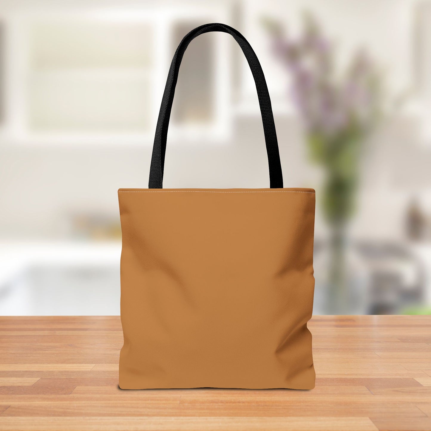 Back view of the tote bag with a plain design, showcasing the clean look.