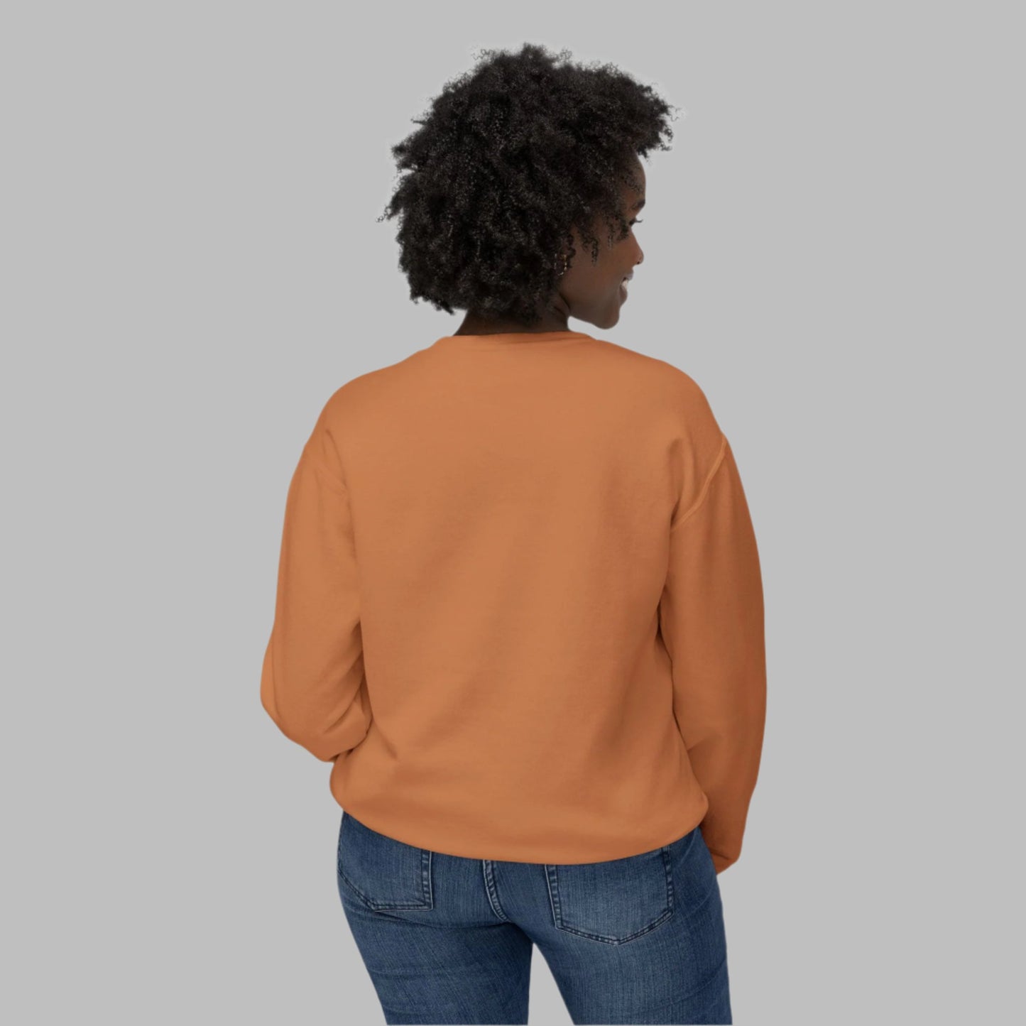 Unisex crewneck sweatshirt featuring a vibrant floral garden design with lush botanical patterns.