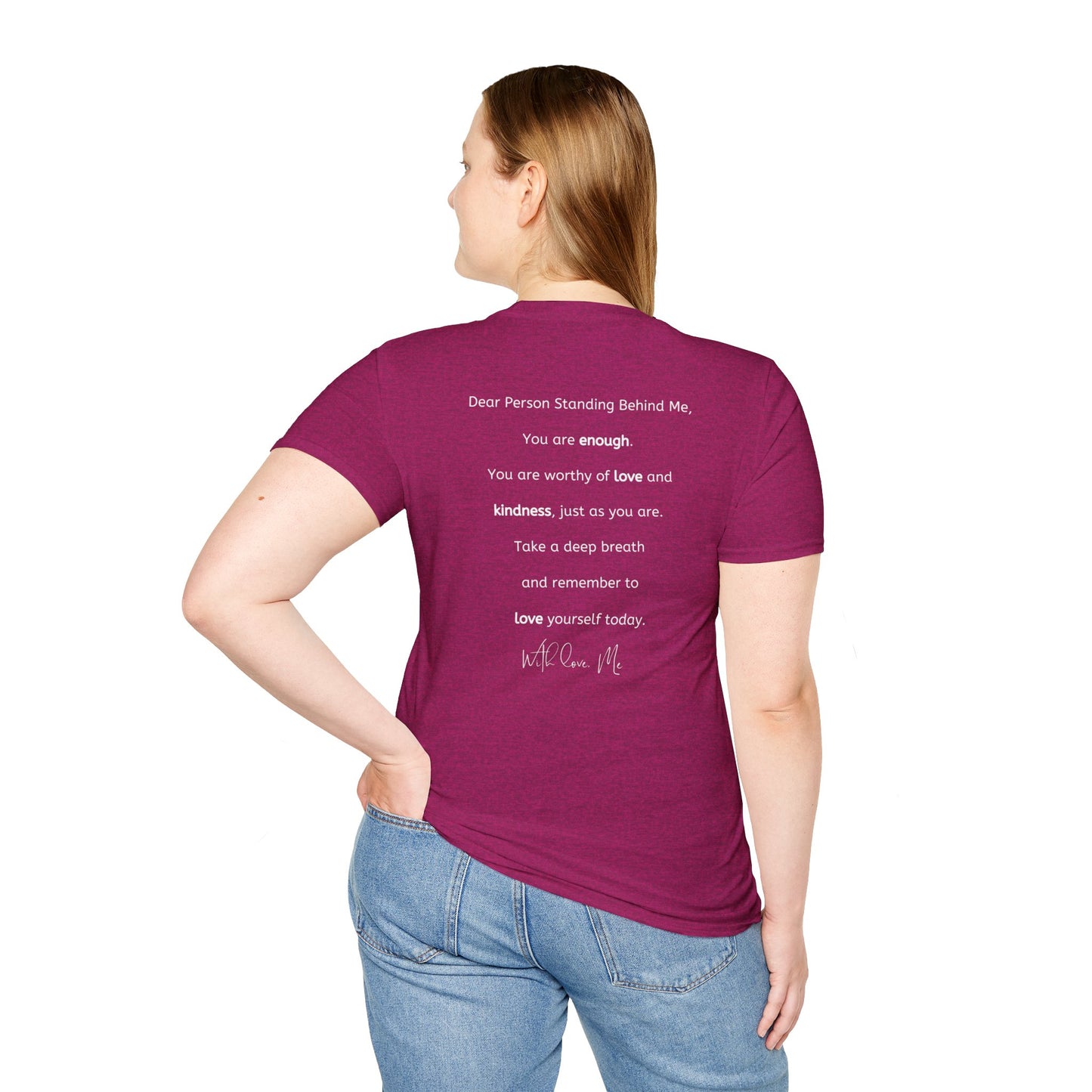 Self-Love is Calling... And I Must Embrace It Boho T-Shirt (With Back Message)