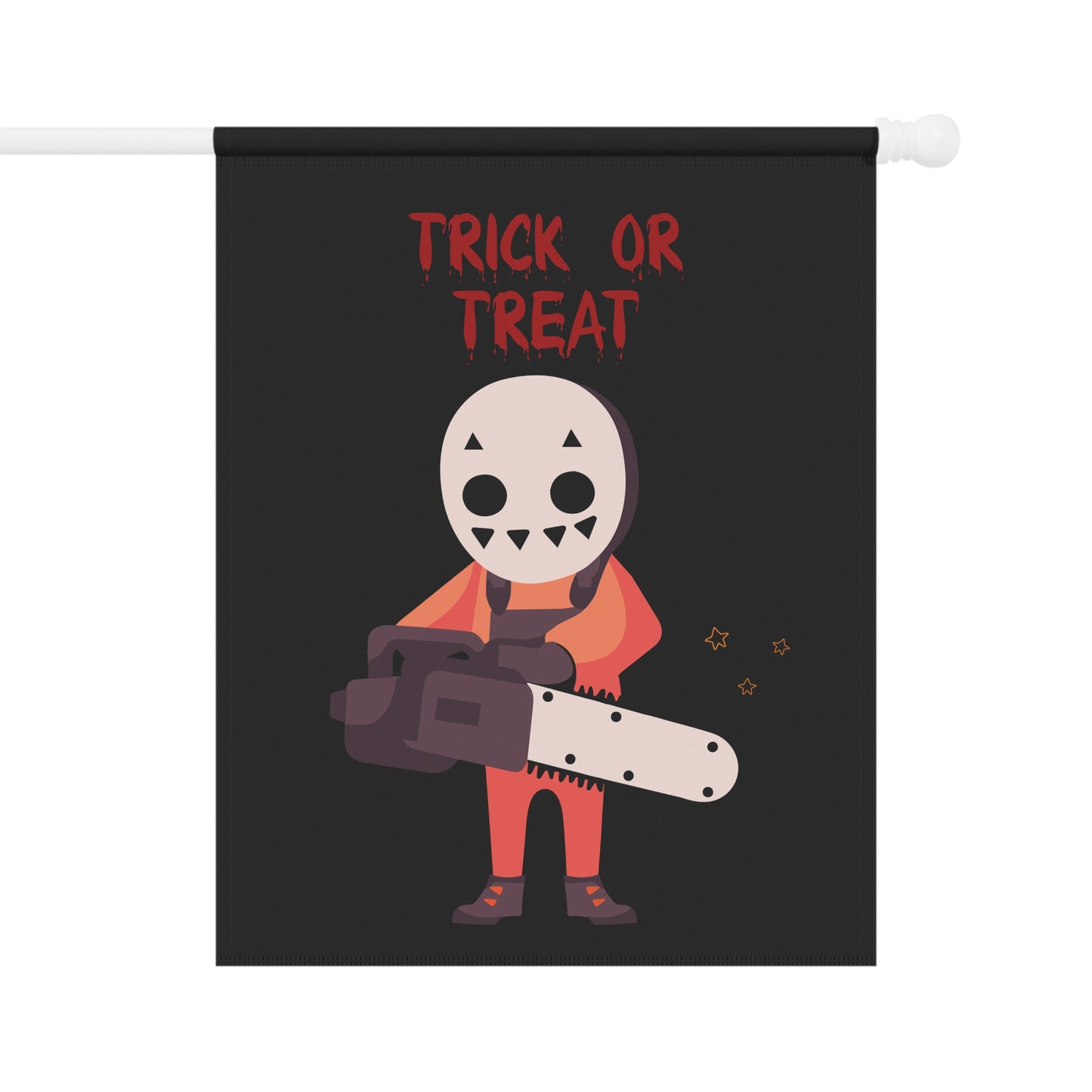 Trick or Treat Halloween Garden Flag | 100% Poly Poplin-Canvas | Double-Sided Design