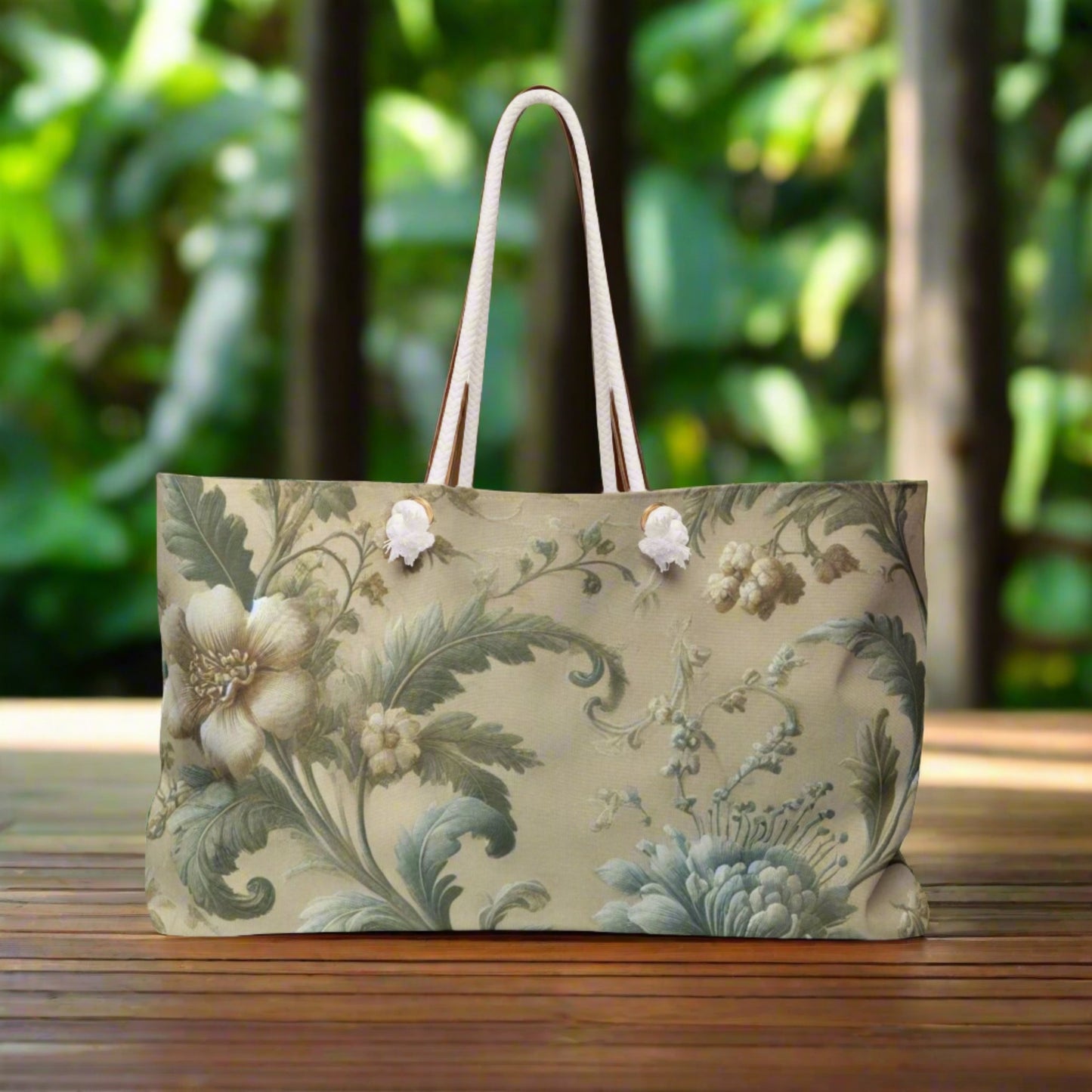 Elegant Floral Estelle Taylor Weekender Bag
