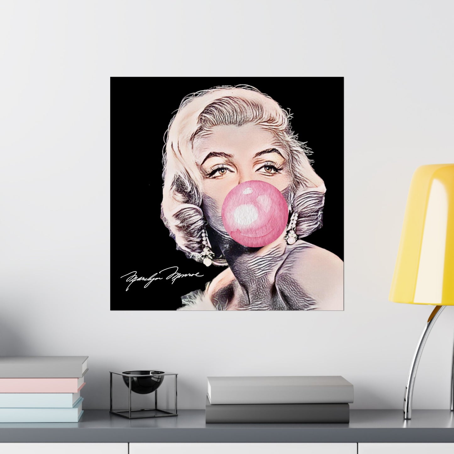 Marilyn Monroe Bubblegum Poster - Iconic and Playful Wall Art
