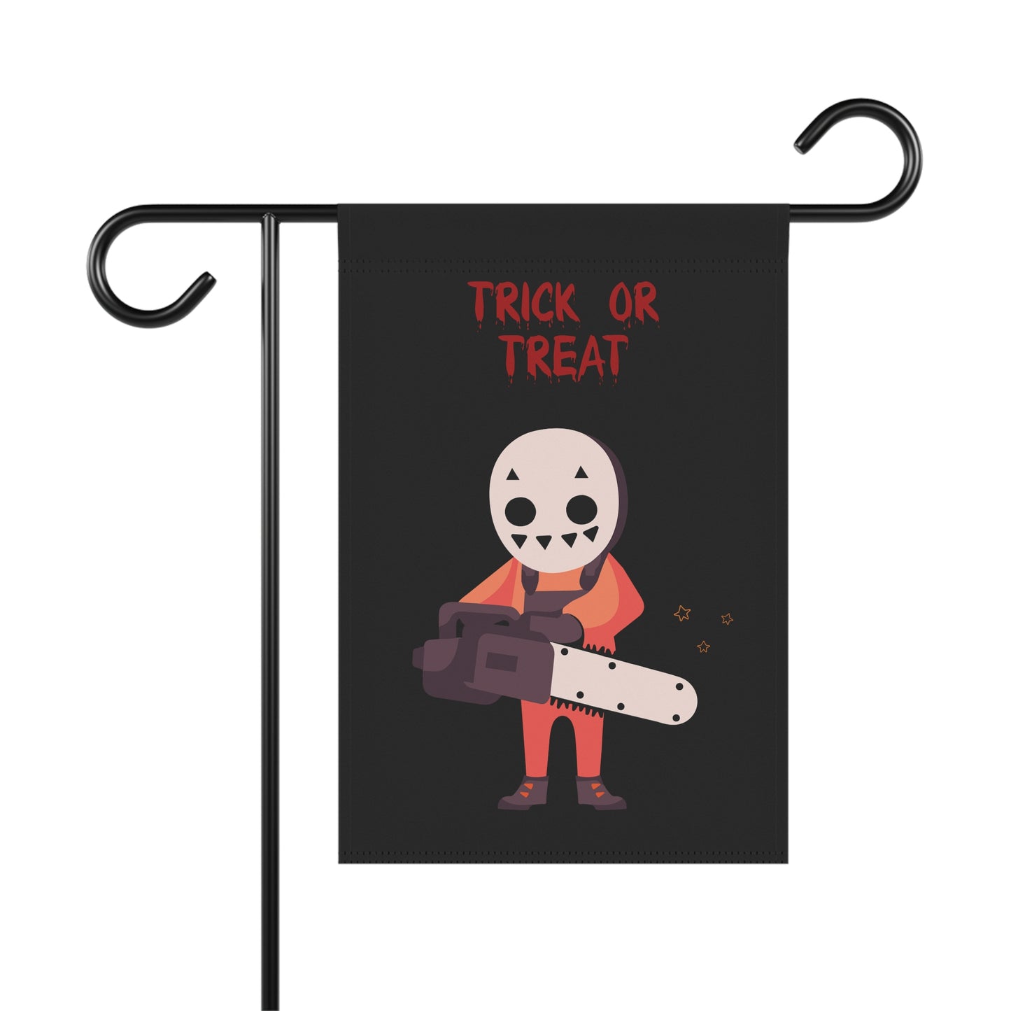 Trick or Treat Halloween Garden Flag | 100% Poly Poplin-Canvas | Double-Sided Design