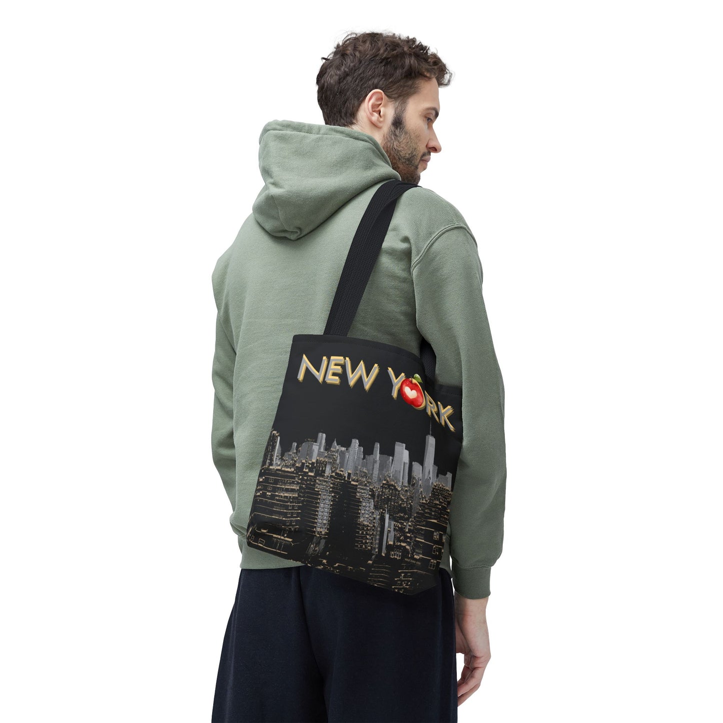 Lifestyle image of tote bag in use, showing functionality and style.