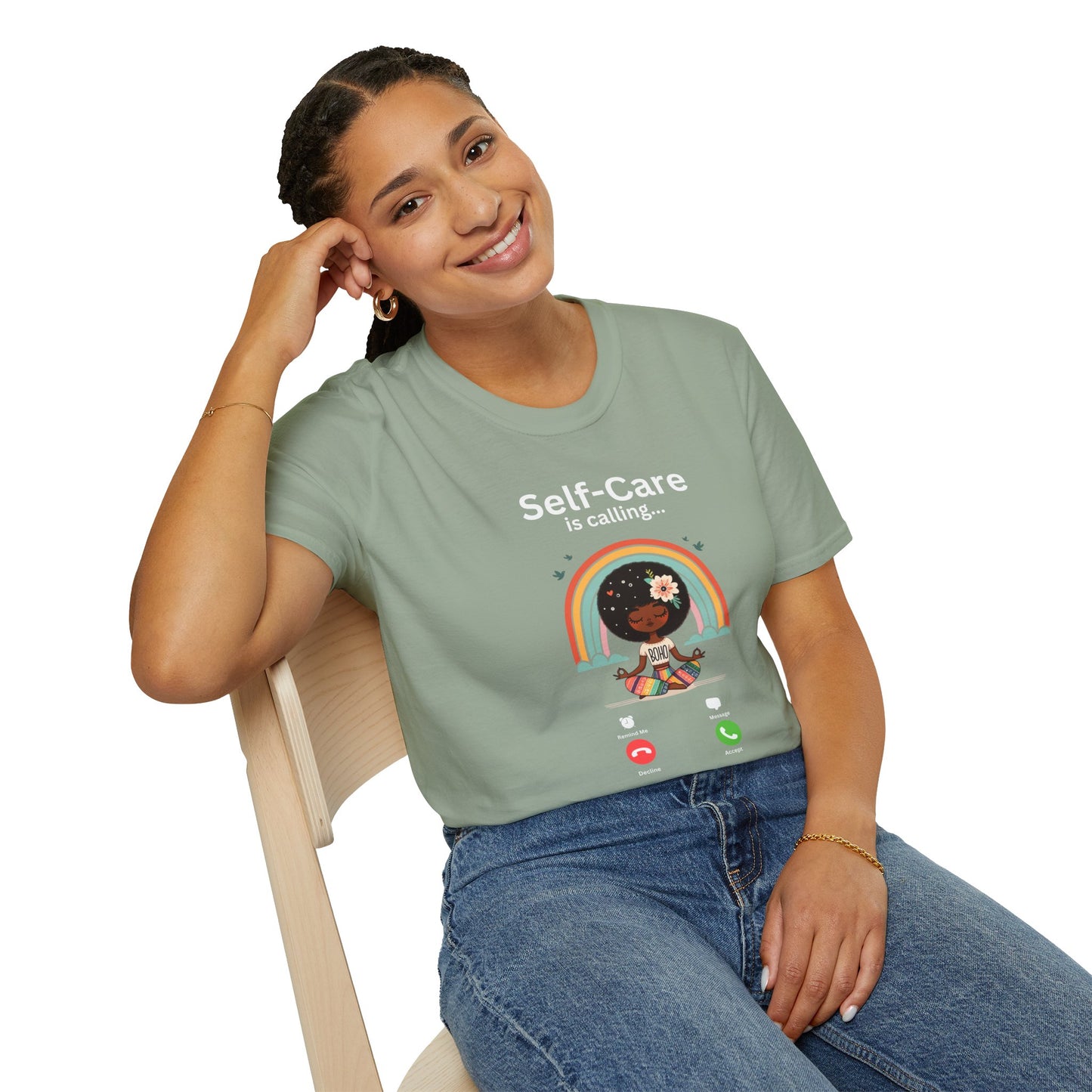 Self-Care is Calling... And I Must Answer Boho T-Shirt