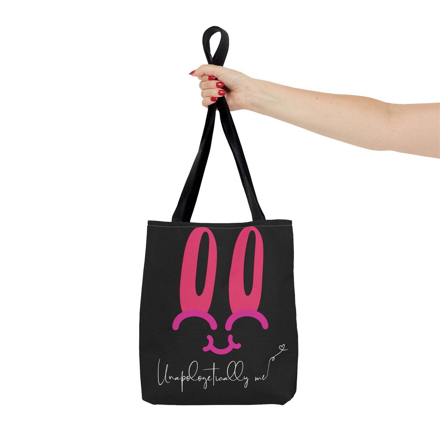 "Unapologetically Me" Bunny Face Tote Bag - Stylish and Fun!