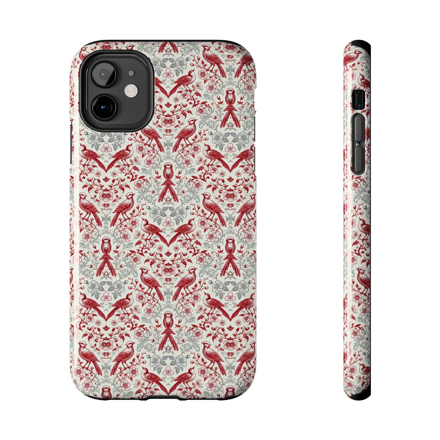 Vintage Bird & Floral Phone Case | Elegant Nature-Inspired iPhone & Samsung Case | Protective & Stylish Slim or Tough Case
