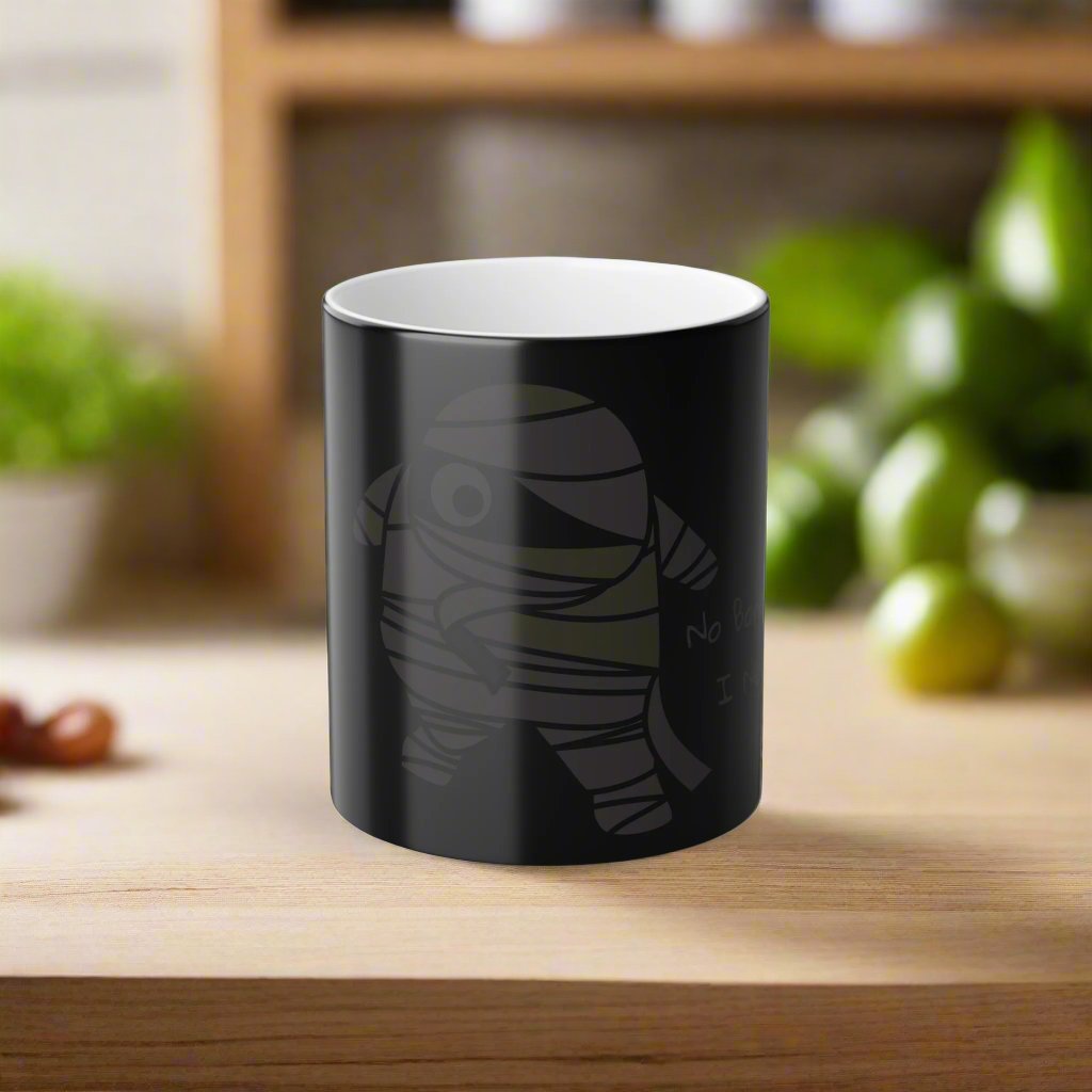 No Bones About It Heat-Activated Color-Changing Mug, 11oz, featuring a skeleton design that changes color with heat.