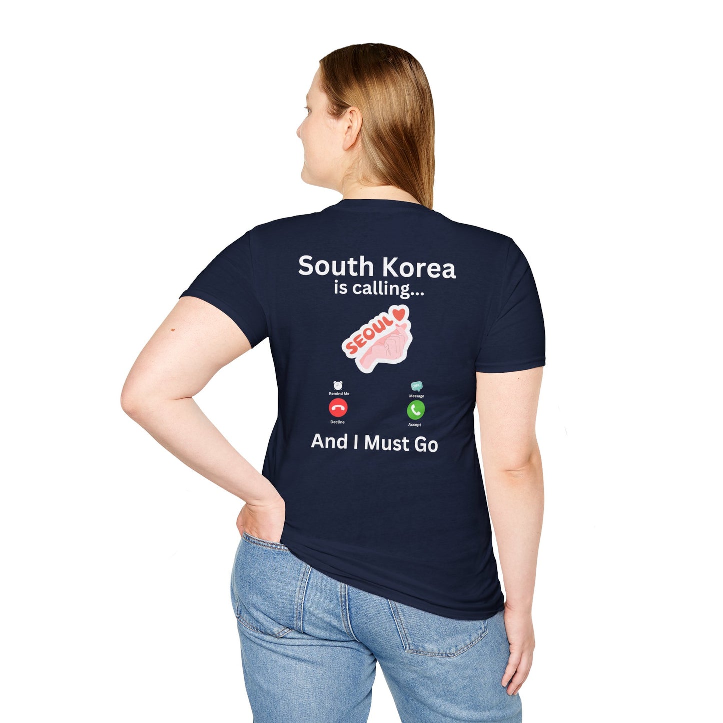 South Korea is Calling T-Shirt | Seoul Travel Tee | Front & Back Design | XS-5XL