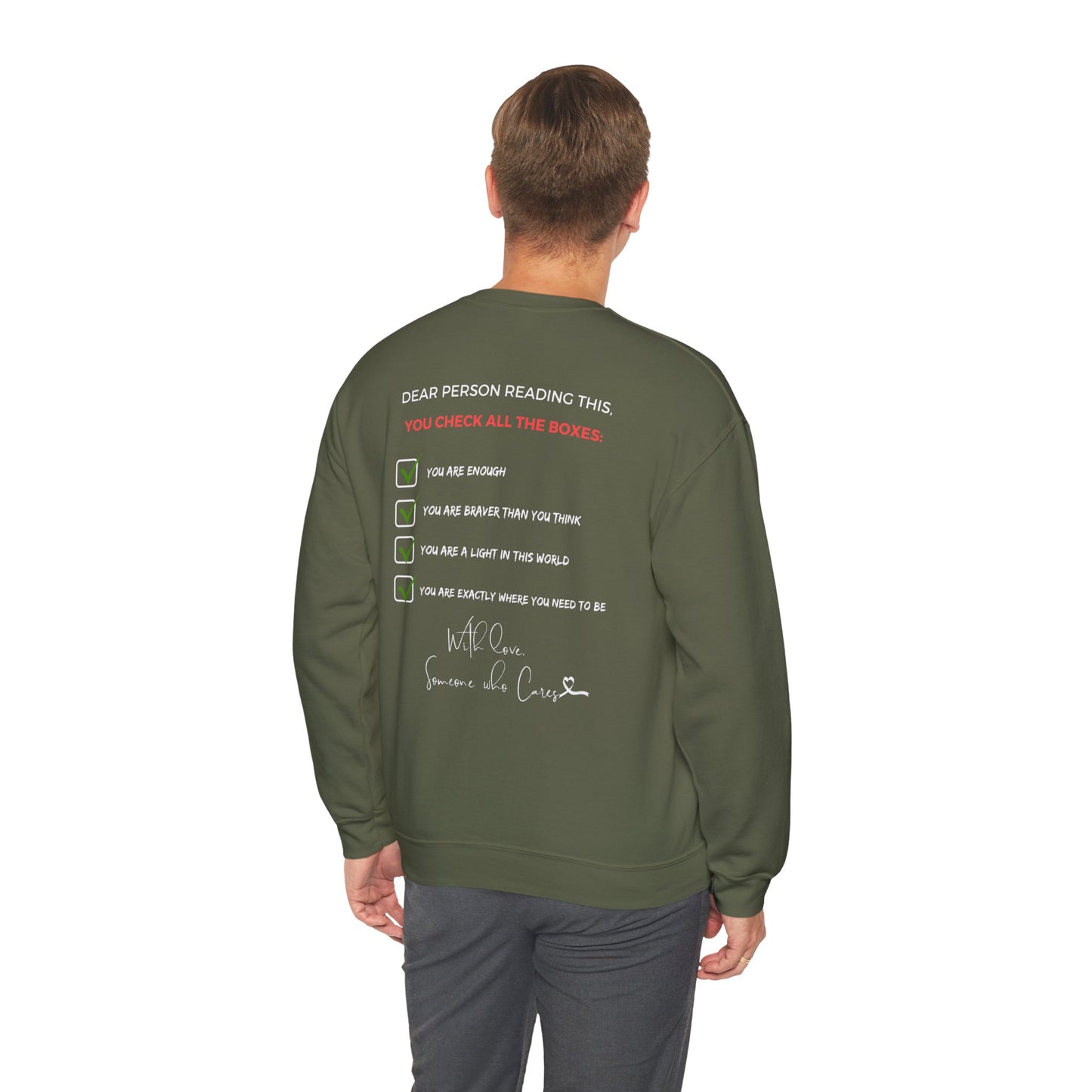 Happy Vibes Sweatshirt - Unisex Cozy Motivational Crewneck
