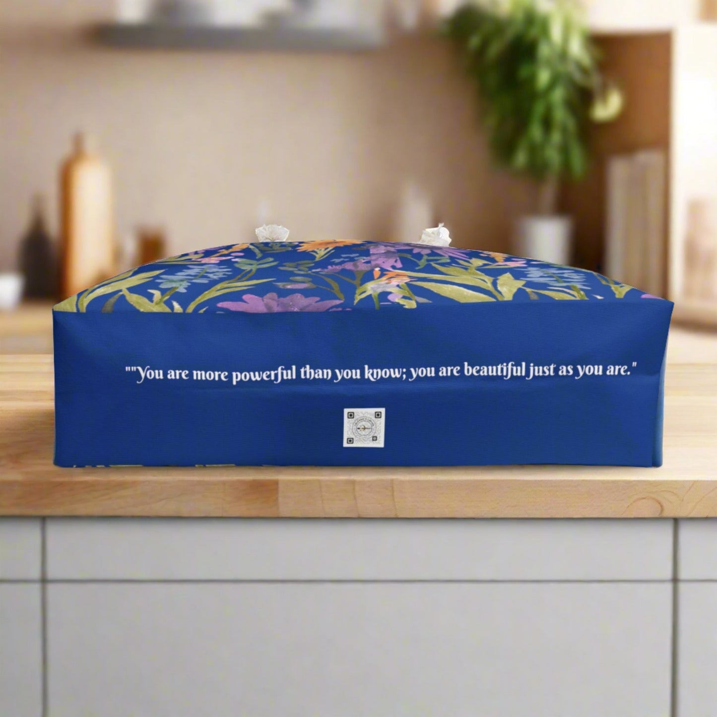 Floral Weekender Bag - Blue