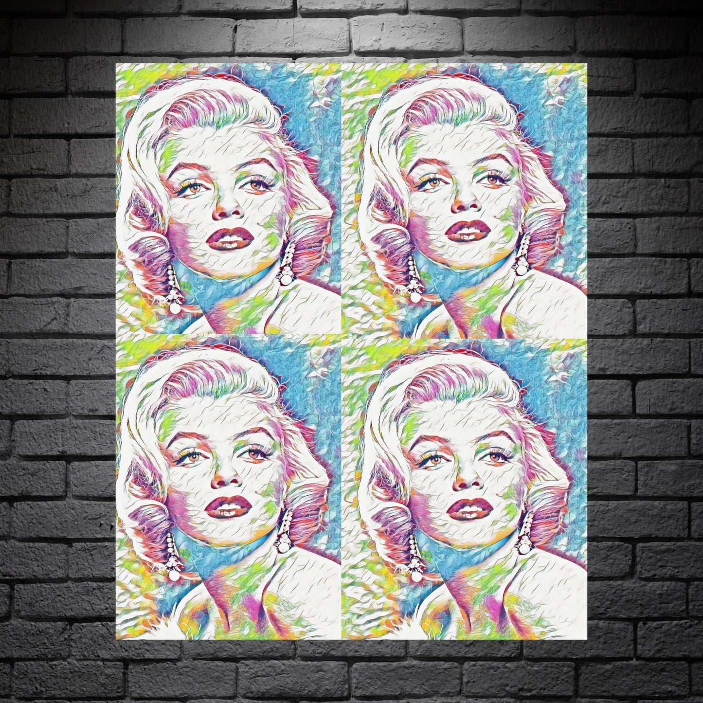 Pop Art Marilyn Monroe Poster - Vibrant and Iconic Wall Decor