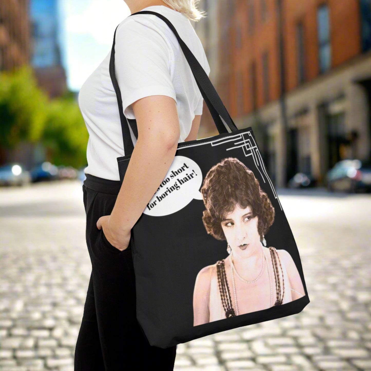 Vintage Estelle Taylor Tote Bag - Art Deco Elegance