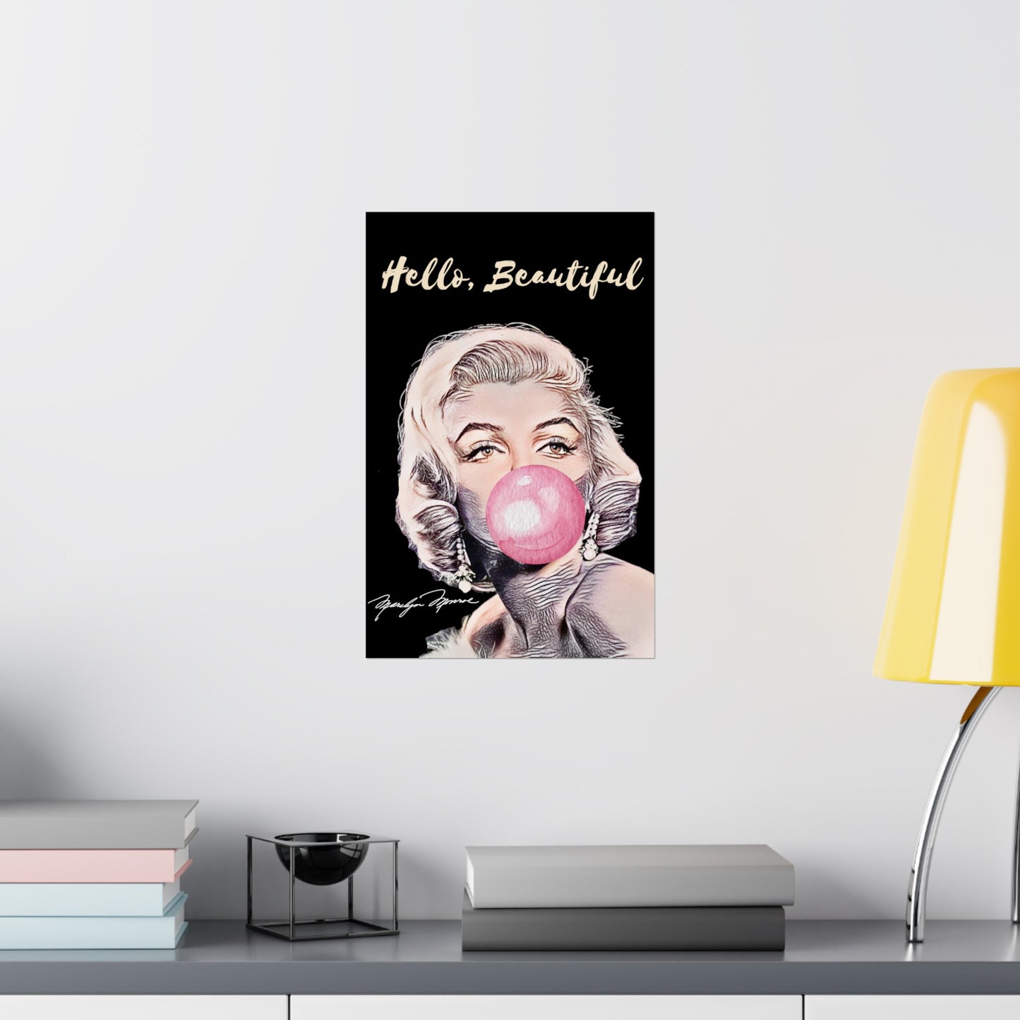 Marilyn Monroe Bubblegum Poster - Iconic and Playful Wall Art