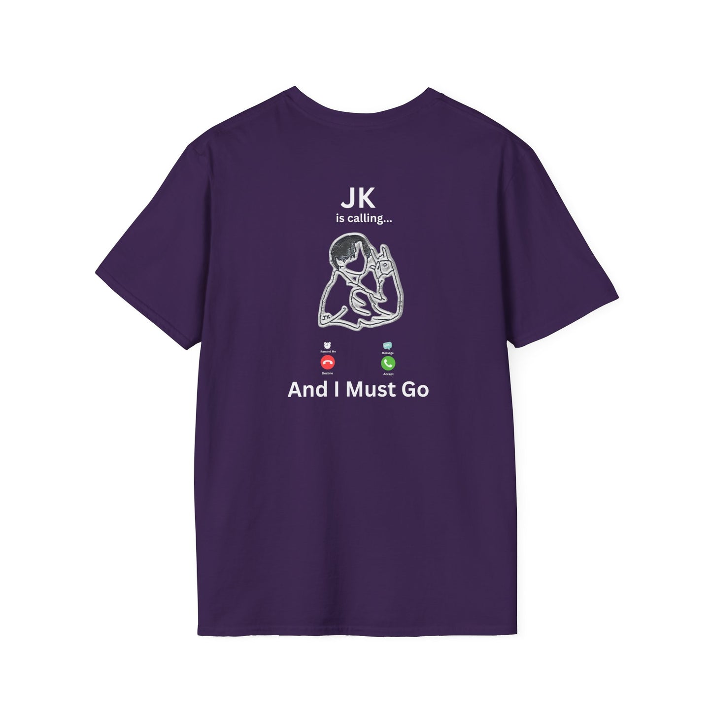 JK is Calling T-Shirt | K-Pop Fan Tee | Front & Back Design | XS-5XL