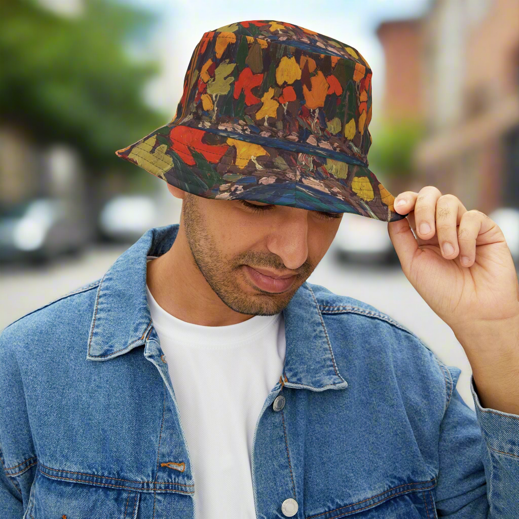 Tom Thomson’s “Autumn Foliage” Bucket Hat - Artistic and Stylish