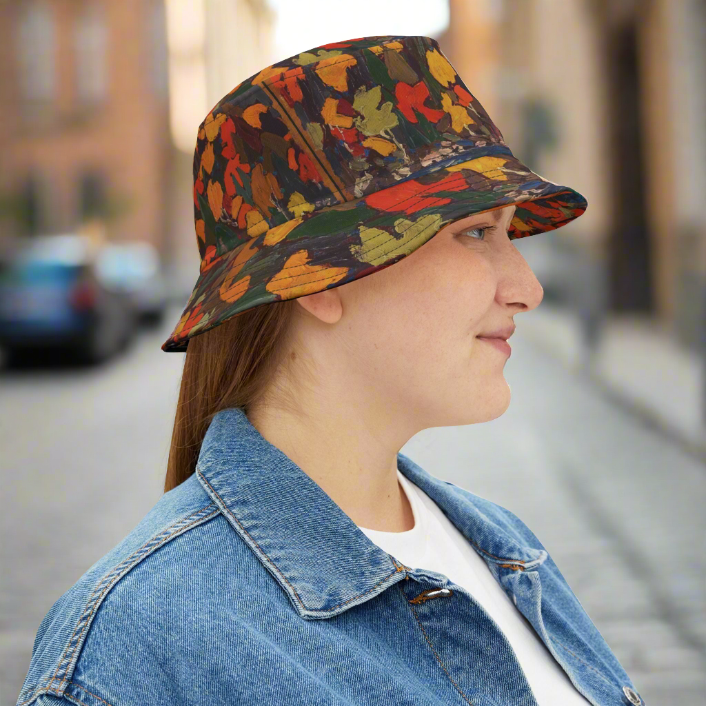 Tom Thomson’s “Autumn Foliage” Bucket Hat - Artistic and Stylish