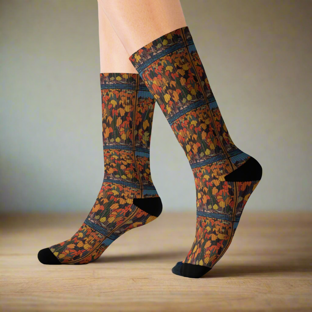 Tom Thomson "Autumn Foliage" Socks - Artistic Comfort for Your Feet