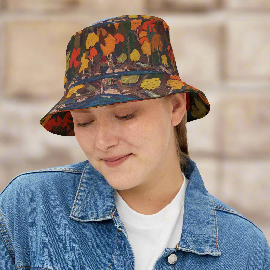 Tom Thomson’s “Autumn Foliage” Bucket Hat - Artistic and Stylish