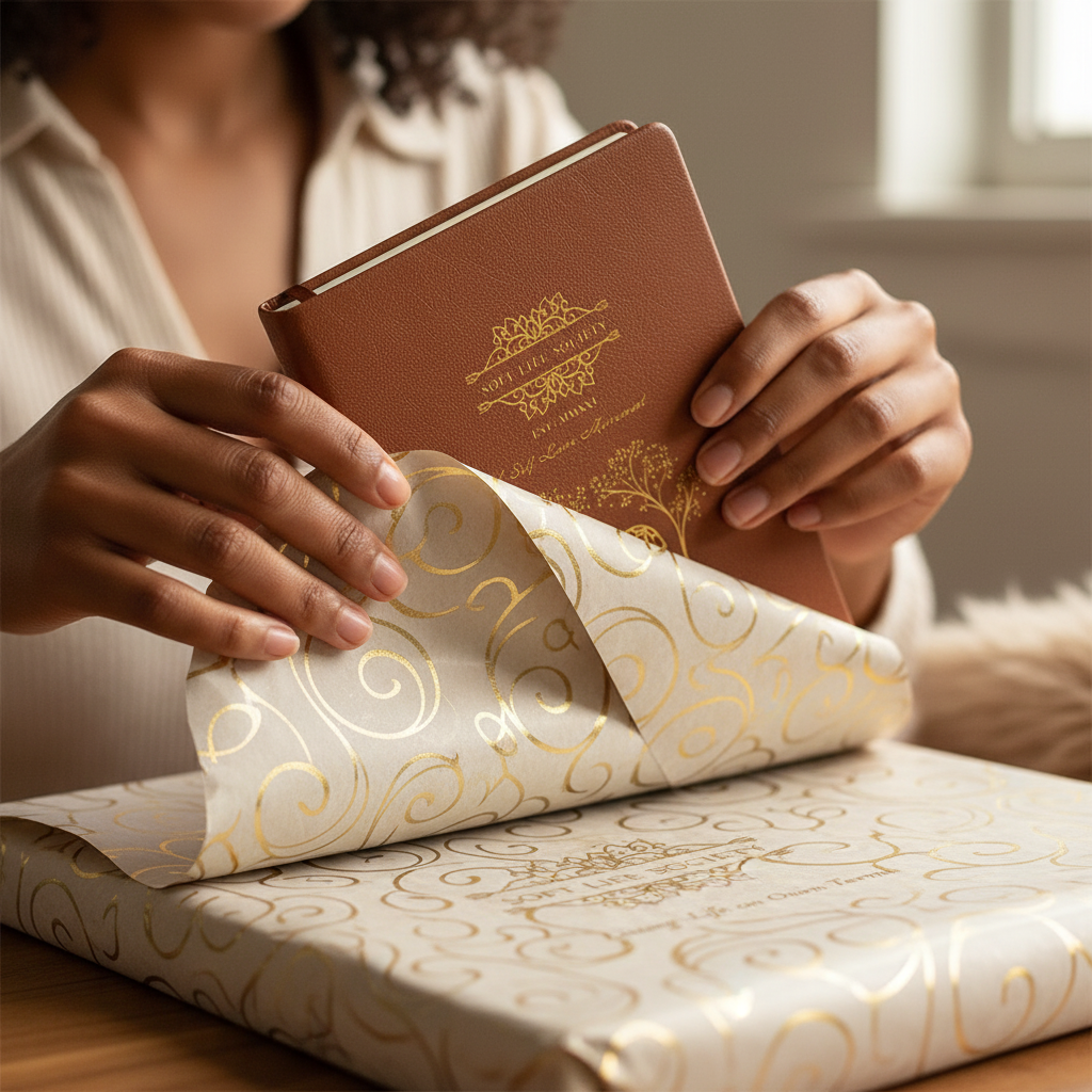 Soft Life Society™ Elephant & Tree Self-Love Journal – Vegan Leather Notebook