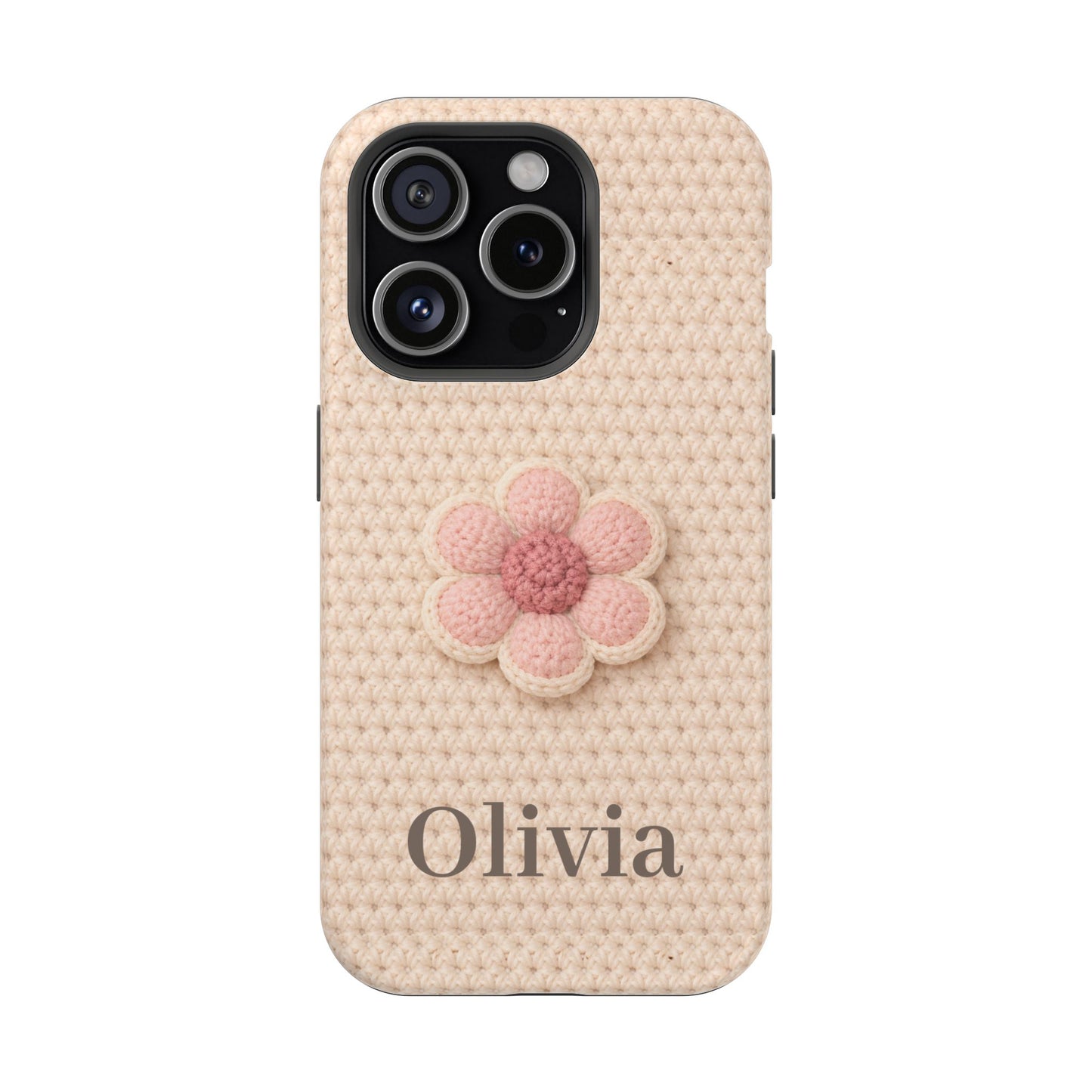 Soft Life Crochet iPhone Case | Personalized