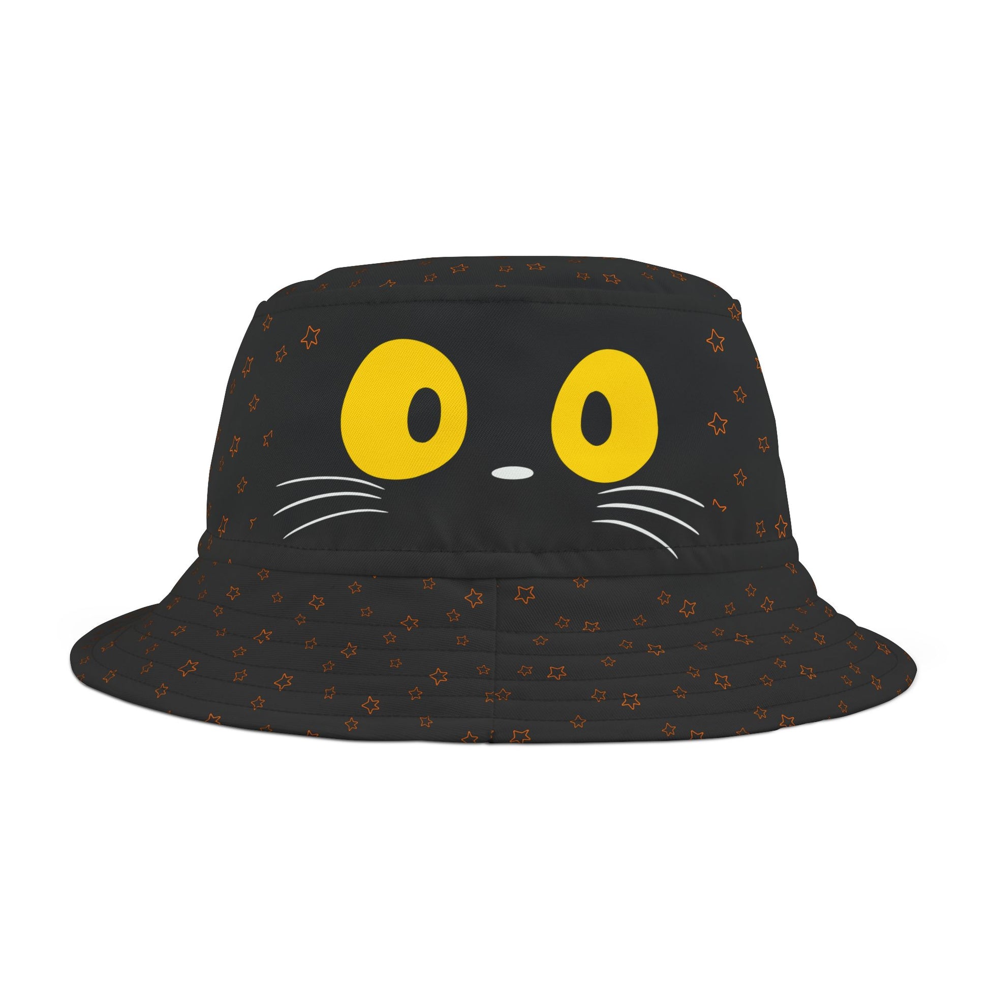 Black Cat Halloween Bucket Hat