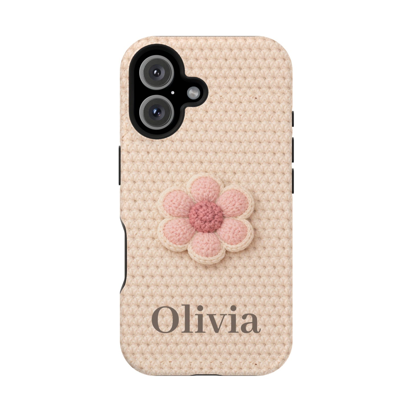 Soft Life Crochet iPhone Case | Personalized