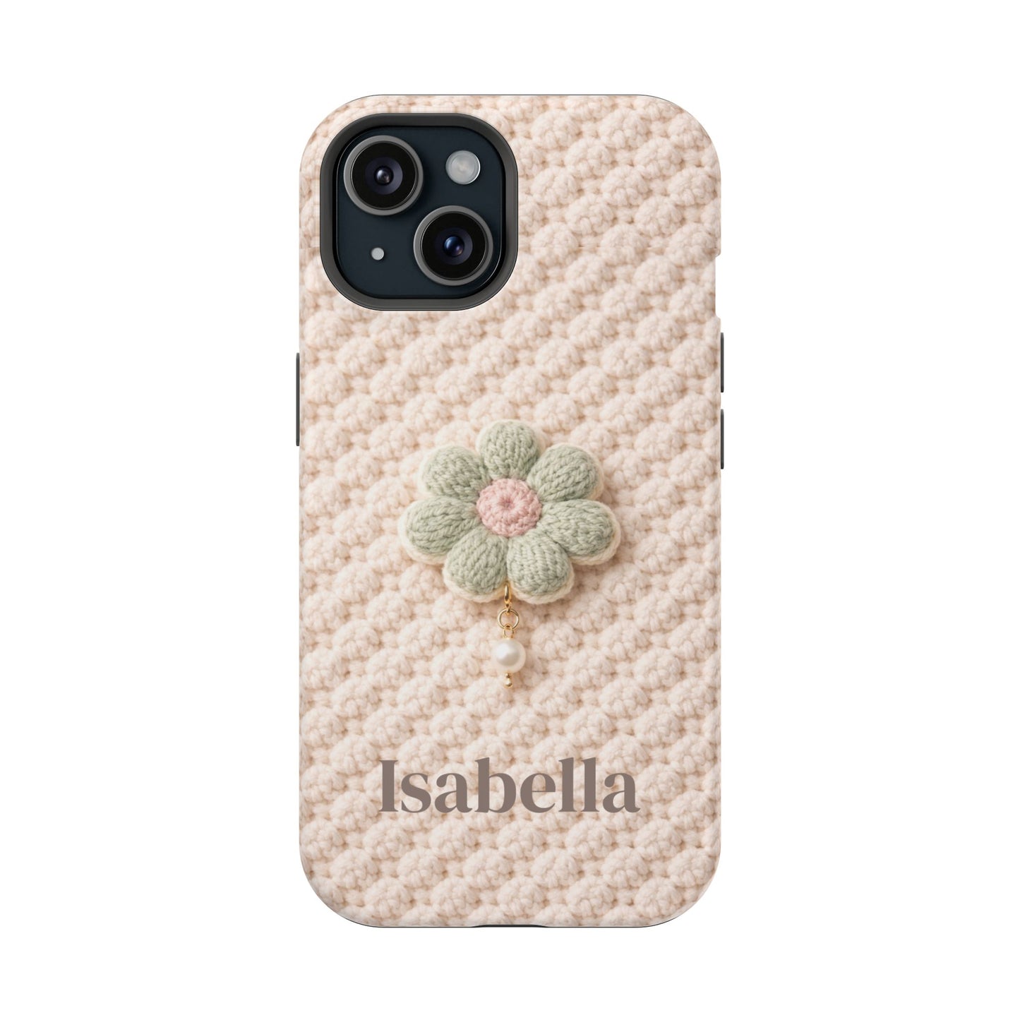 Soft Life Crochet iPhone Case | Floral Design
