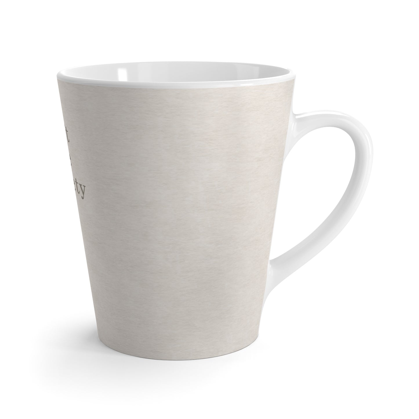 Side angle of mug on a white background