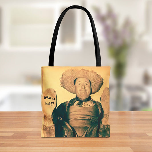 Jack Oakie What Up Jack vintage Hollywood tote bag featuring classic Hollywood design