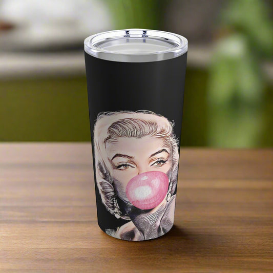 Marilyn Monroe "Bubble Poppin'" Stainless Steel Tumbler - 20oz (no text)
