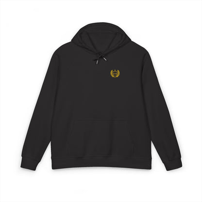 Soft Life Varsity Hoodie | Embroidered Eco Pullover