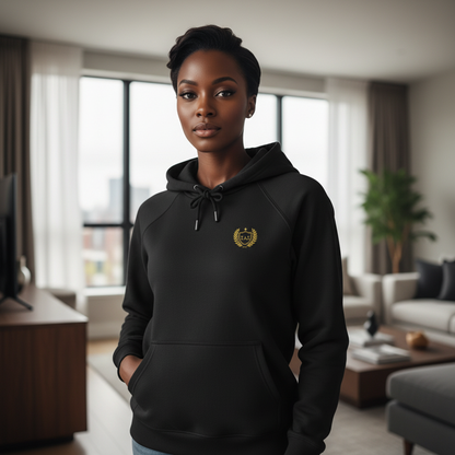 Soft Life Varsity Hoodie | Embroidered Eco Pullover