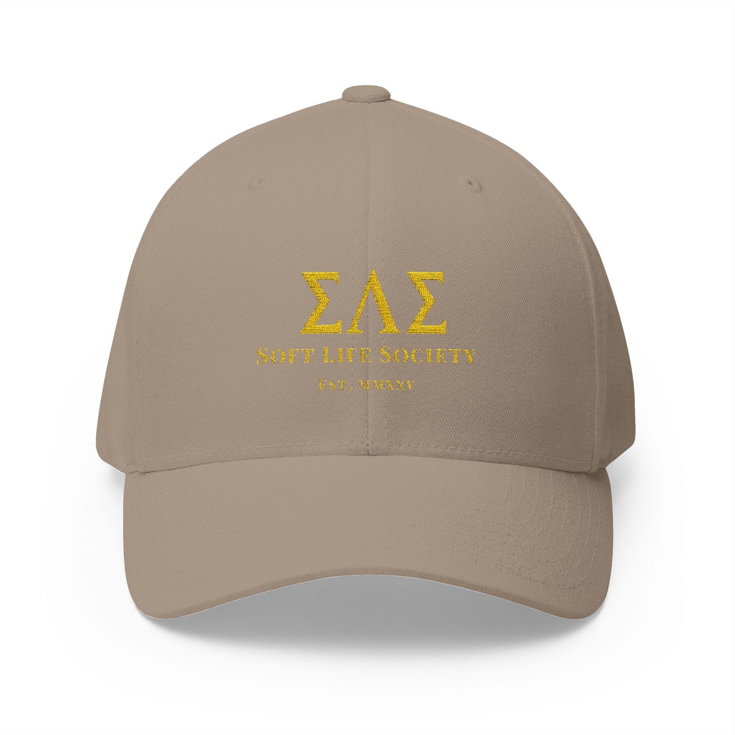 Soft Life Society™ Embroidered Closed-Back Cap | Sigma Lambda Rose Hat