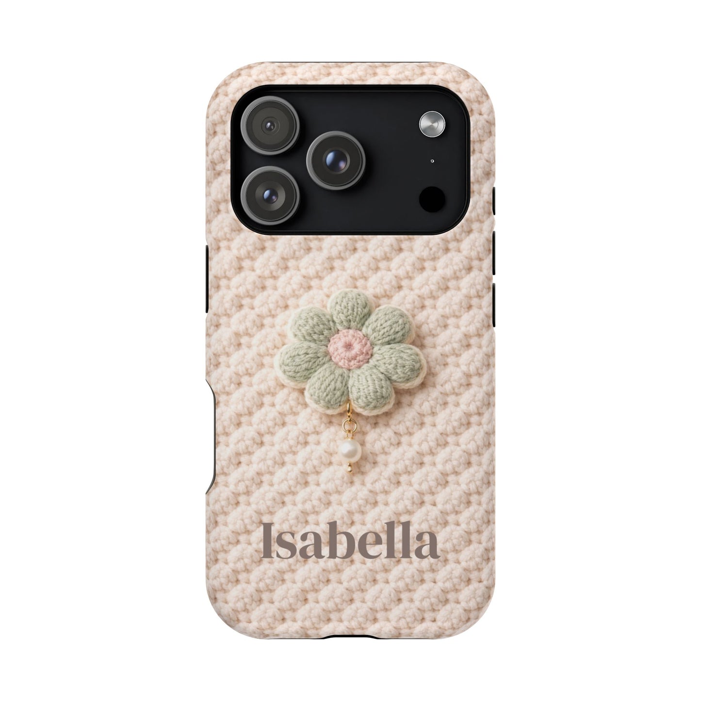 Soft Life Crochet iPhone Case | Floral Design