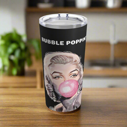 Marilyn Monroe "Bubble Poppin'" Stainless Steel Tumbler - 20oz