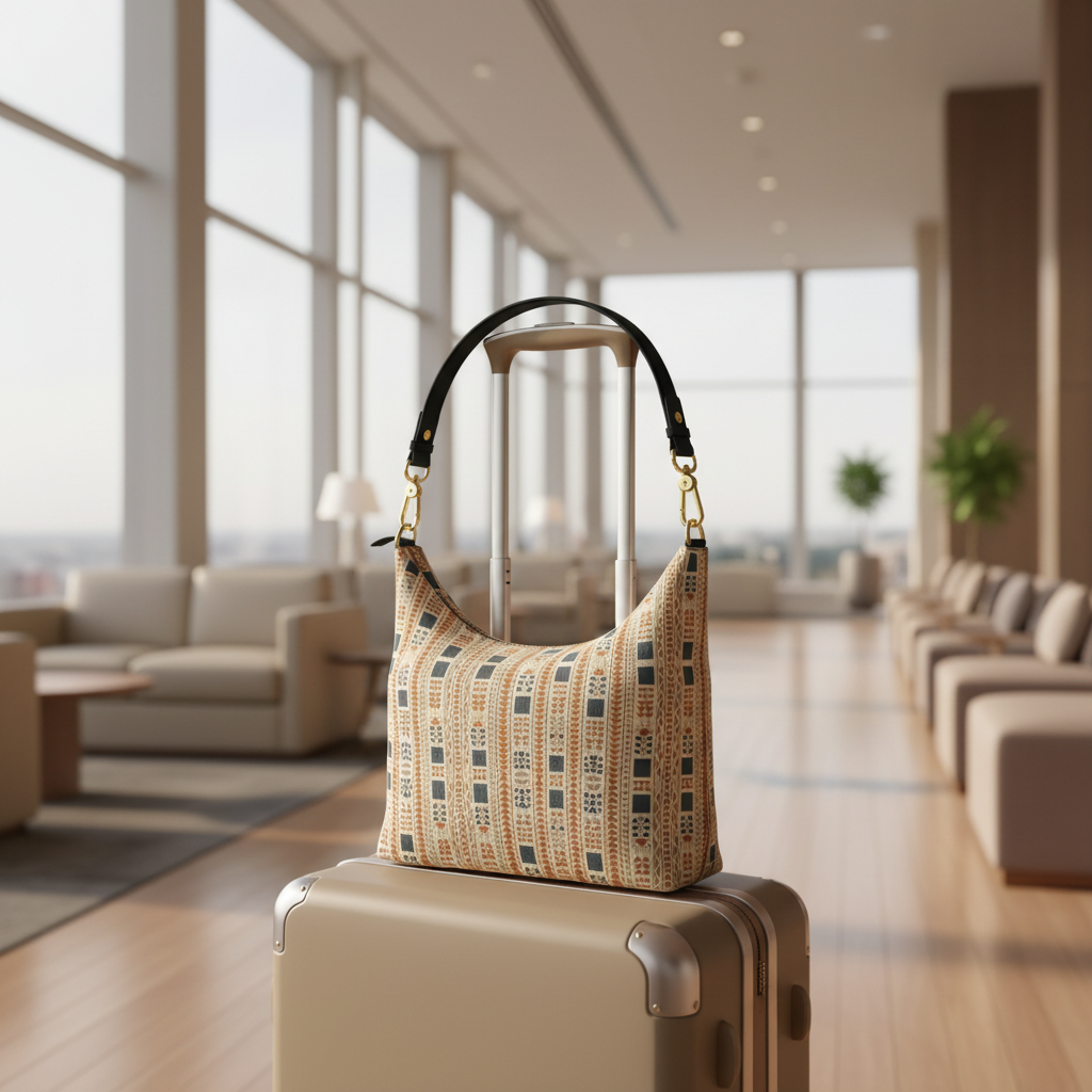 Amara Heritage Microprint™ Leather Shoulder Hobo Bag