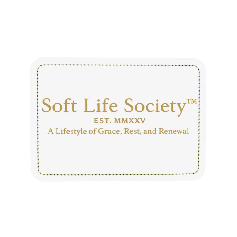 Logo of Soft Life Society with text on a white background