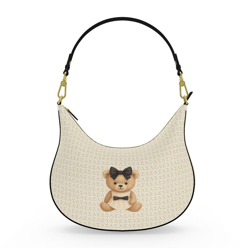 Le Petit Teddy™ Curve Hobo Bag — Creme Monogram