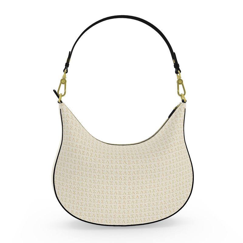 Le Petit Teddy™ Curve Hobo Bag — Creme Monogram