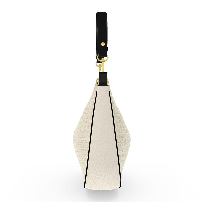 Le Petit Teddy™ Curve Hobo Bag — Creme Monogram