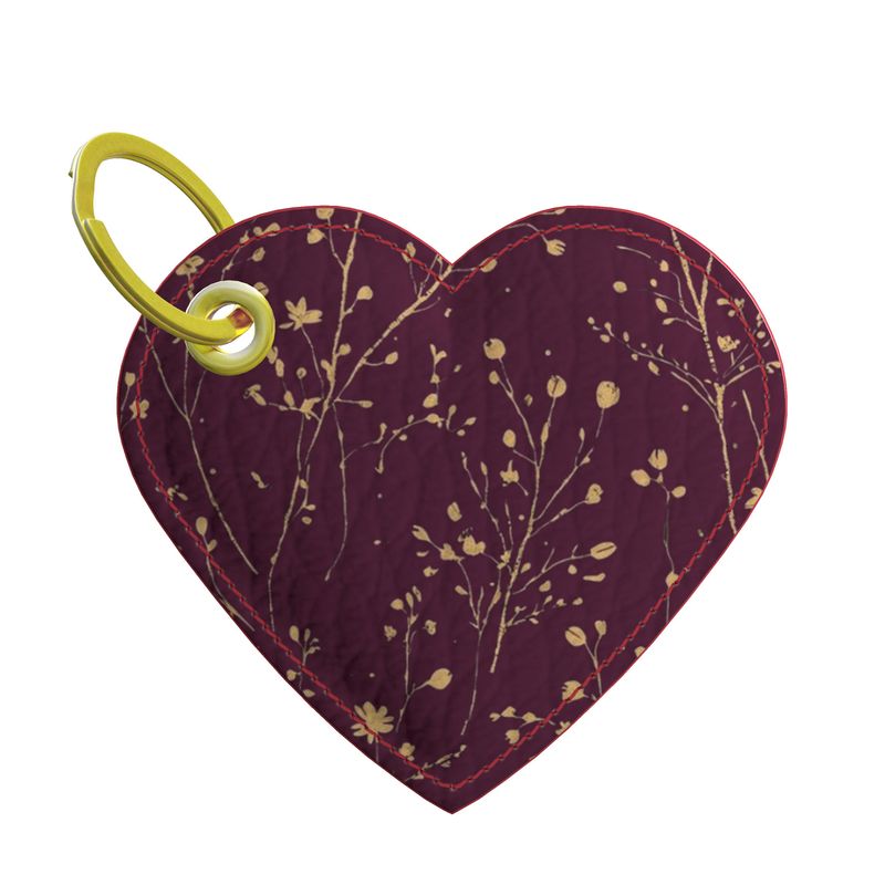 Soft Life Society™ Botanica Rouge Heart Keychain