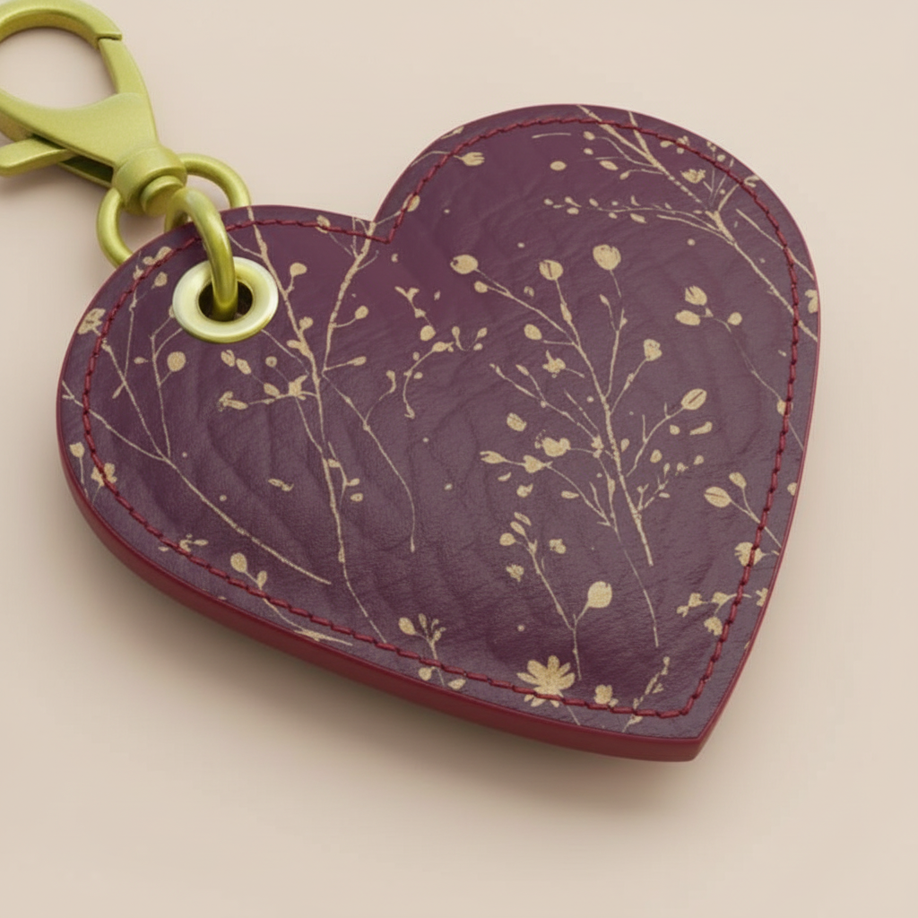 Soft Life Society™ Botanica Rouge Heart Keychain