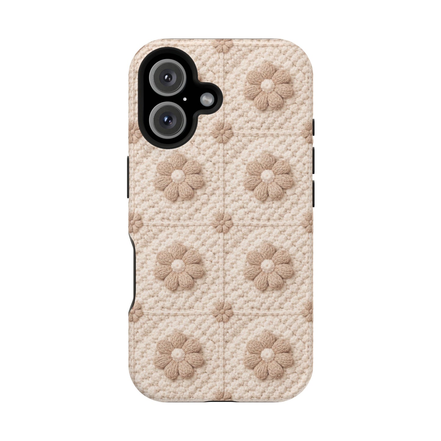 Soft Life Crochet iPhone Case | Diamond Pattern