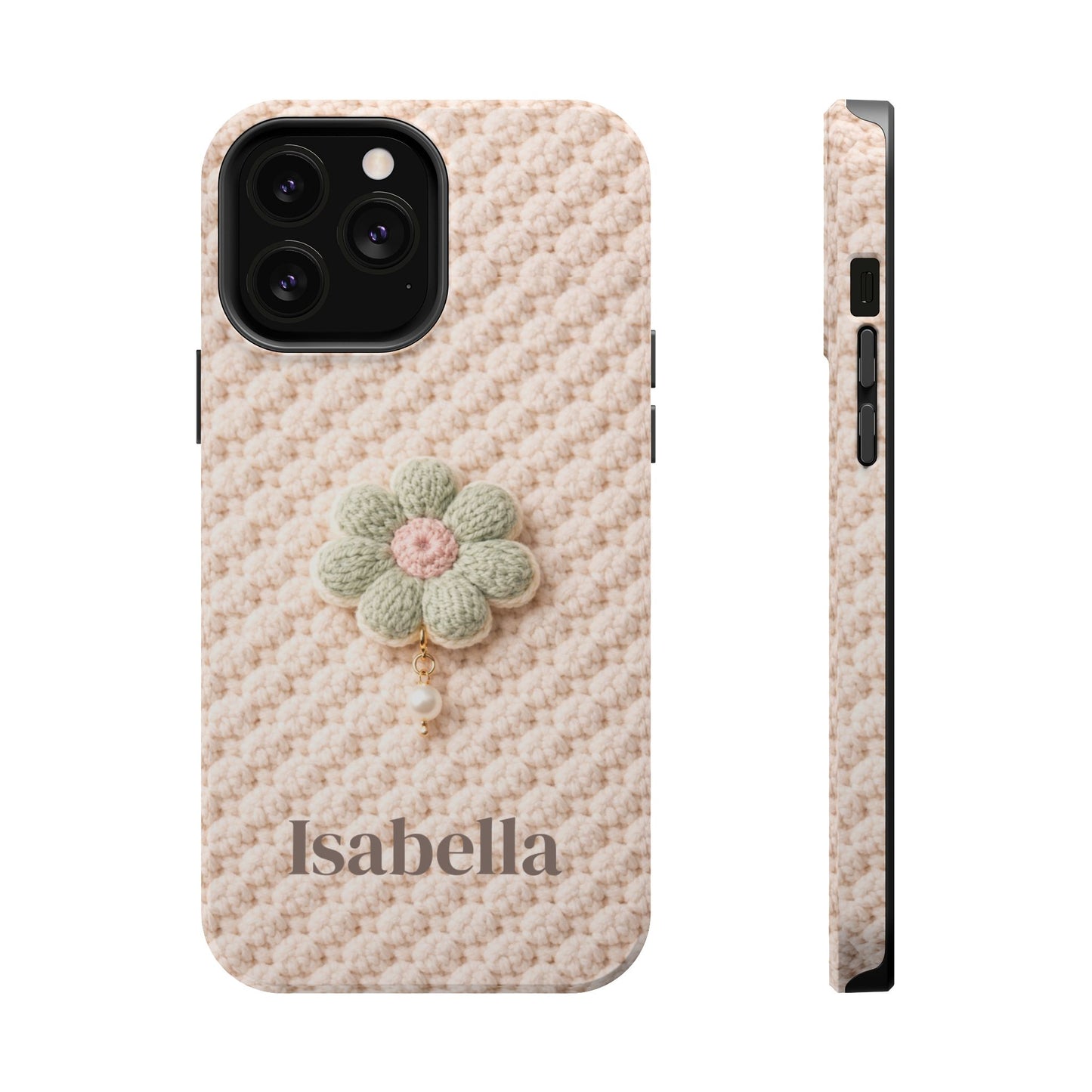 Soft Life Crochet iPhone Case | Floral Design