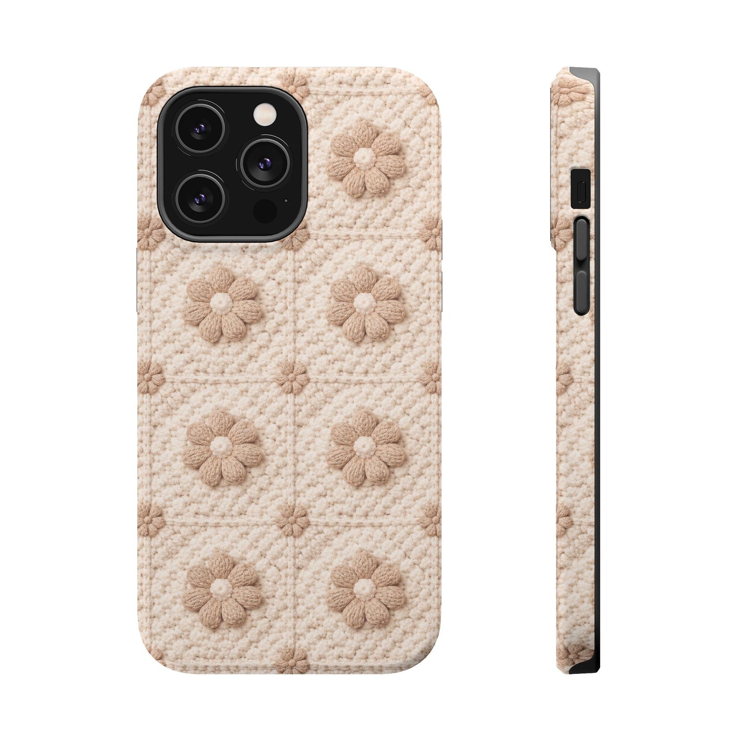 Soft Life Crochet iPhone Case | Diamond Pattern